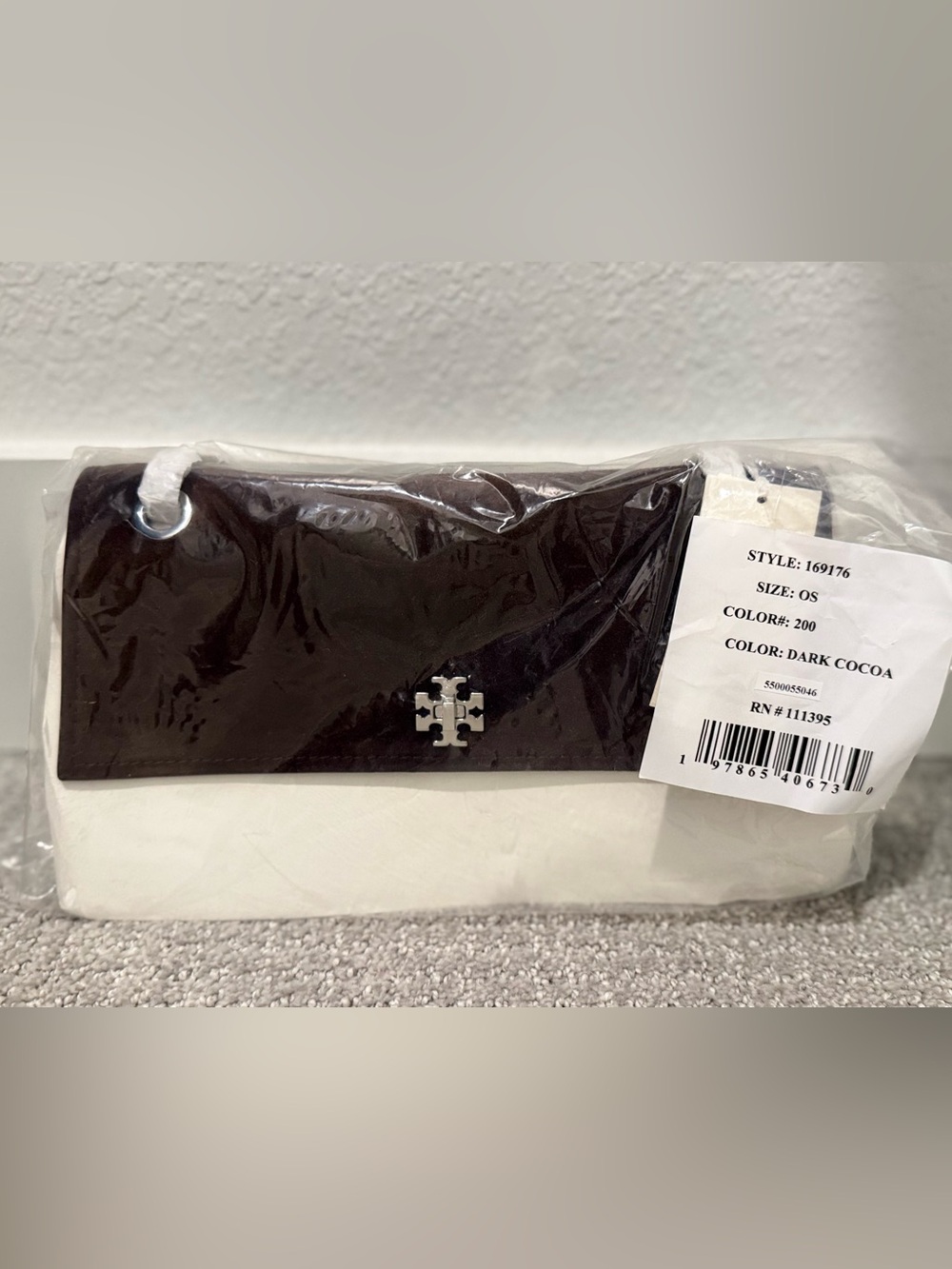 NWT Tory Burch Kira Turnlock Brown Suede Shoulder Bag $495 - Picture 4 of 5
